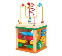Cube multiactivité (14 pcs.) | Jeux éducatifs en bois pour la petite enfance. Blocs de construction et jouets. Cadeau de Noël et d'anniversaire pour les enfants | 16x16x30cm | Sevi Wood | modèle88055