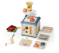 Cube multiactivités 10 en 1 en bois, Jeu éducatif, Dès 12 mois, Topbright