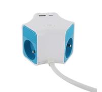 Cube multiprise 1,5m - 3 Prises 16A et USB - Chacon