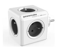 Cube multiprise - Allocacoc - PowerCube - 5 prises - Type E (FR) - Gris