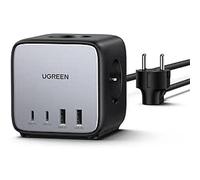 Cube multiprise UGREEN 65 W Gris anodisé et Noir