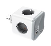 Cube Multiprise USB C Chargeur Rapide GaN PD 33W, 7 en 1 Bloc Multiprise Murale USB Adaptateur Secteur avec 4 Prises AC (16A/4000W), USB-A et 2-USB-C, Multi Prise Electrique pour Salon Bureau Chambre