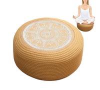 Cube Ottoman De Jardin Tissé - Système De Conception De Style Tissé À La Main, Structure Solide Et Résistante Aux Intempéries, Construction Légère Et Rembourrée | Pouf Ottoman Pour Porche De Patio De