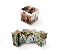 Cube Personnalisé avec Photo 3D Rotatif Pliable Nouveauté Cadre Photo Album 3D Infinity Cubes avec 11 Images Albums Photo Cadre Cube Cadeau d'anniversaire de Noël