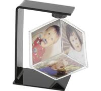Cadre Deknudt frames s58rf4-6. 0x6. 0 cube photo tournant en plexi avec support noir 14,6 x 10,4 x 8 cm