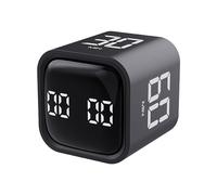 Cube portable avec design rotatif, fonction compte à rebours, écran LED, vibration, son silencieux pour la gestion de la cuisine des enfants