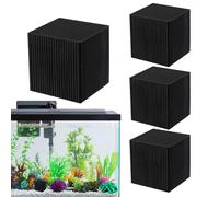 Cube Purificateur D'eau - Bloc De Média Filtrant Pour Aquarium 5 X 5 Cm, Compatible Avec Le Charbon De Bétail | Cube D'absorption De Filtration De Réservoir D'étang Pour L'équipement De Nettoyage