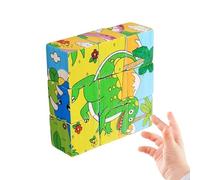 Cube Puzzle 3D en Bois,Jeux d'éveil - Casse-tête Interactif - pour Salle de ole Garçons Filles Chambre Bureau École Maternelle Salle de Jeux Anniversaire