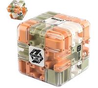 Cube Puzzle 3D, Jeu De Réflexion, Cube Labyrinthe à Bille, Jouet D'entraînement Cérébral pour Développer La Perception Spatiale, Jouet De Réflexion Captivant pour Adultes, Anti-Stress, Développe 1pcs