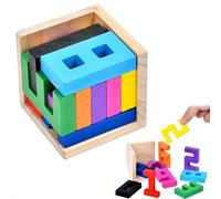 Cube puzzle zen amusant insoluble, casse-tête le plus difficile au monde pour adultes - Petit, puzzle en bois 3D, puzzle de cerveau unique et difficile - Chiffres 0 à 9
