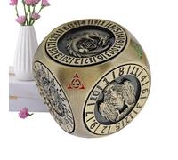 Cube rotatif en acier - Accessoires de jeu de société, paquet de coquillages attrayant, équipement social pratique, championnat, divertissement, loisirs, pub, parenté, réunion, célébration, jeu