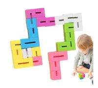 Cube Serpent Anti-Stress - Jouet Puzzle de Détente - Puzzle À Blocs Tournants,pour Et Adolescents À La Maison, À L'École, en Voiture, Soirées Jeux, Camp D'Été, Anniversaire Et