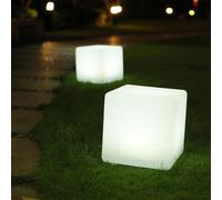 Lumi-Jardin Cube Lumineux Multicolore Autonome à Énergie Solaire - CASYC30