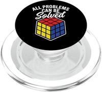Cube Speed Cubing Puzzle Master Tous Les problèmes Peuvent être résolus PopSockets PopGrip pour MagSafe