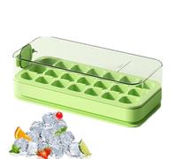 Cube Tray Container With Lid - 21pcs Freezer Safe Mold, Leak Proof Press Type Box, Durable Easy Release Tray | Réutilisable Cube Maker For Coffee Milk Tea Drinks Kitchen Supplies