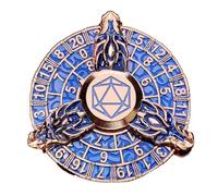 Cube unique, pièce de cube | Ensemble de dés dragon portable polyédrique, cube en métal, roulette spinner, cube de jeu de rôle, roue dentée rétro pour fête de club pub