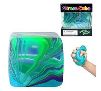 Cube Vert Anti-Stress, Jouet Sensoriel à Presser pour Adultes et Enfants, Cube Malléable Réutilisable à Lente Rémontée pour Anxiété, TDAH, Bureau (1PC)