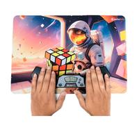 Cubelelo Minuteur de dérive et tapis AstroCuber | Minuteur de vitesse de précision et tapis antidérapant de qualité supérieure | Améliorez vos performances de cubage | Idéal pour tous les âges et