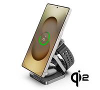 Cubenest 3in1 Qi2 chargeur magnétique sans fil pliable Magsafe compatible SQS312Pro Samsung