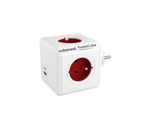 Cubenest Powercube Original USB PD 20W, A C, 4x femelle, blanc/rouge