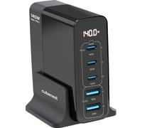 Cubenest S5D0 PD 3.1. 3*USB-C+2xUSB-A GaN Adapter 140W Fast Charger USB-C Cable Desktop Charger