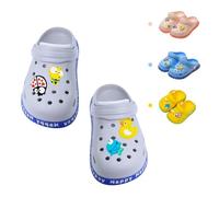CubePlug Sabots pour enfants - Chaussons d'été pour garçons et filles - Sandales de plage pour tout-petits - Tailles 38-46 - Vêtements d'été parfaits pour vos enfants, gris, 31 EU