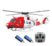 Cubertime E2 UH-1Y Hélicoptère Radiocommandé, 2.4GHz 6CH RC Hélicoptère Tenue de Sauvetage avec Localisation par Lidar (RTF Version)