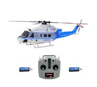 Cubertime E2 UH-1Y Hélicoptère radiocommandé à l'échelle 1/35 6 canaux double GPS sans balais avec lidar, survol et retour automatiques, avion électrique RTF pour adultes de 16 ans et plus (mode 1 et