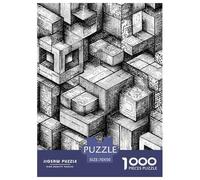 Cubes 3D Puzzle 1000 Pieces Cadeau Unique Bloc Jeu Éducatif Défi Jouet À De Qualité Supérieure Peinture Art pour Adultes Enfants 70x50cm/1000pcs