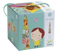 Cubes à empiler : La forêt - Djeco - 10 pièces