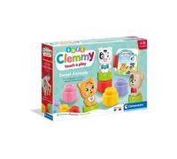 Cubes & Animaux Soft Clemmy - 6 cubes + 3 personnages + Livre