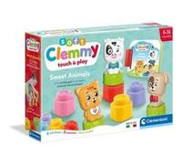 Cubes & Animaux Soft Clemmy - 6 cubes + 3 personnages + Livre Vert G
