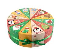 Cubes cadeaux compte à rebours - Boîtes de l'Avent à remplir pour les surprises des fêtes | Ensemble de 12 pièces avec compartiments vierges, options d'affichage créatives pour jouets, chocolats et ca