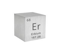 Cubes d’Éléments Cubes Métalliques 0.39in/10mm pour Collections d’Éléments Matériaux d’Expérimentation de Laboratoire-68 Erbium (Er)