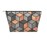 Cubes De Béton Et De Cuivre, Trousse de Toilette Trousse de Maquillage Sac à cosmétiques Trousse de Toilette de Voyage Portable