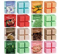 Cubes de cire de soja pour brûleur de bougie - Tartelettes de cire durables végétaliennes pour la maison et le bureau - Coffret cadeau fait à la main pour un anniversaire, 8 parfums