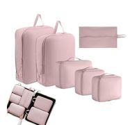 Cubes De Compression 6 Pièces Poches De Rangement Légères pour | Sacs Organisateurs De Valise Pour Hommes Femmes Garçons Chaussures Pantalons Chaussettes