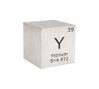 Cubes de Densité pour Science 0.39in/10mm pour Collections d’Éléments Expérimentation Matériaux Loisirs DIY Enseignant Cadeau Créatif Scientifique-39 Yttrium (Y)