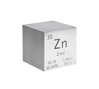 Cubes de Densité pour Science 0.39in/10mm pour Collections d’Éléments Expérimentation Matériaux Loisirs DIY Enseignant Cadeau Créatif Scientifique-30 Zinc (Zn)
