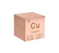 Cubes de Densité pour Science 0.39in/10mm pour Collections d’Éléments Expérimentation Matériaux Loisirs DIY Enseignant Cadeau Créatif Scientifique-29 Copper (Cu)