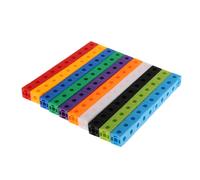 Cubes De Maths Pour Enfants, 100 Pièces, Blocs De Comptage, 10 Couleurs, Construction
