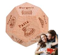 Cubes De Partenaire - Dice De Nuit De Rendez-vous, Jeu De Dîner | Jeu De Dés En Bois Créatif Pour Adultes Avec Des Repas Drôles, Quelques Idées De Cadeaux Pour Les Vacances D'anniversaire De Mariage D