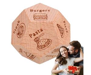 Cubes De Partenaire - Dice De Nuit De Rendez-vous, Jeu De Dîner | Jeu De Dés En Bois Créatif Pour Adultes Avec Des Repas Drôles, Quelques Idées De Cadeaux Pour Les Vacances D'anniversaire De Mariage D