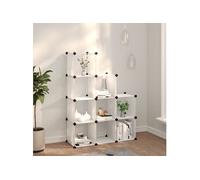 Cubes de rangement 9 pcs Transparent PP