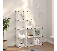Cubes de rangement 9 pcs Transparent PP Transparent G