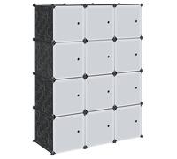 Cubes de rangement 16 pcs avec tiges de suspension PP rangement cube vidaXL