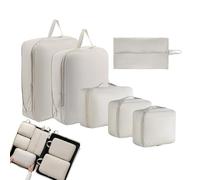 Cubes d'emballage de Compression - Gain de Place | Sacs d'intégration d'organisation, Bagages de Compression Transparents, pour Hommes Femmes Adolescentes vêtements Chaussures sous-vêtements