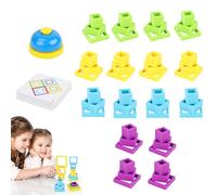 Cubes d'Empilage | Blocs de Construction Puzzle Sensoriel,Jeu Éducatif Amusant Ensemble De Fête Jeu De Société pour Garçons Et Filles Pâques Action De Grâces