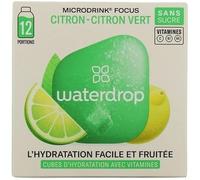 Cubes d'hydratation saveur citron et citron vert à diluer,12 pièces