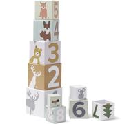 Cubes à empiler edvin blanc, marron, vert TU